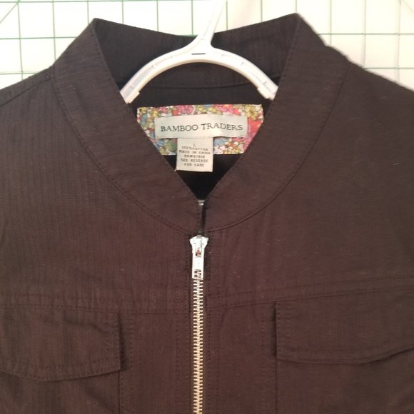 Bamboo Traders Zip-Up Long Sleeve Shirt - Picture 3 of 5